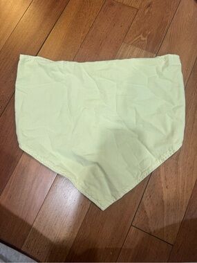 Zara Light Yellow Triangle Bandana top
